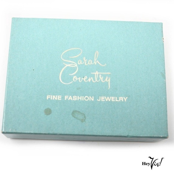 Vintage Sarah Coventry 1.5" Pin - Silver Pearl & Leaf in Original Box - Hey Viv - Picture 5 of 7